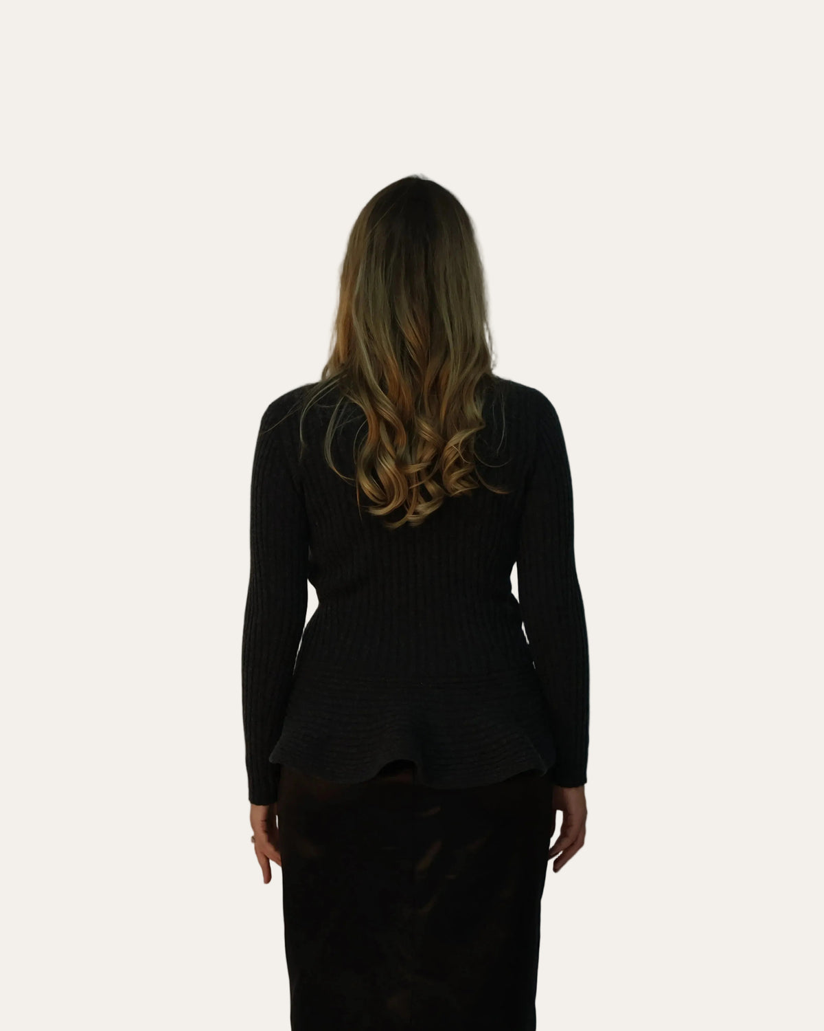 Maglione a Coste con Baschina